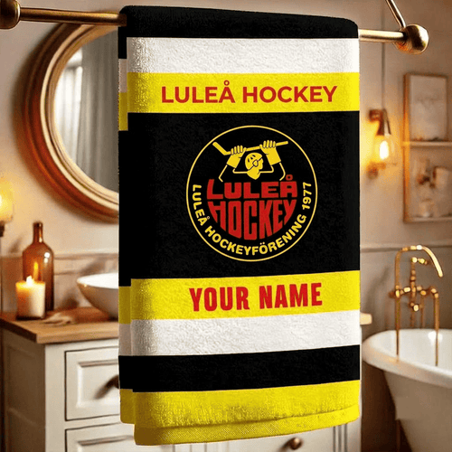 Luleå HF SHL Team Personalized Bath Towel Gift