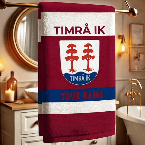 Timrå IK SHL Team Personalized Bath Towel Gift