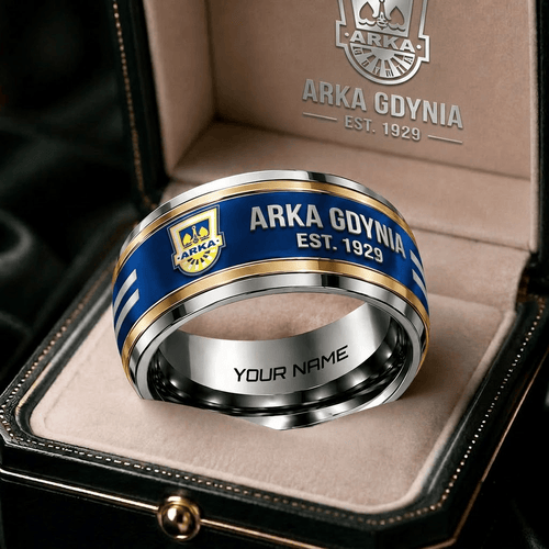 Arka Gdynia Ekstraklasa Team Personalized Ring Gift