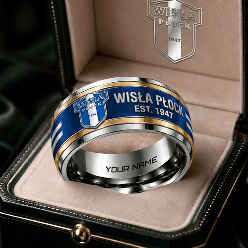 Wisła Płock Ekstraklasa Team Personalized Ring Gift