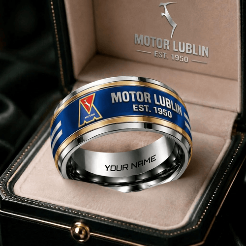 Motor Lublin Ekstraklasa Team Personalized Ring Gift