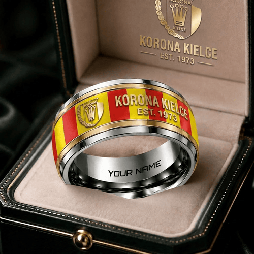 Korona Kielce Ekstraklasa Team Personalized Ring Gift