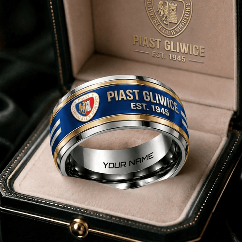 Piast Gliwice Ekstraklasa Team Personalized Ring Gift