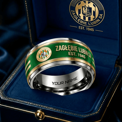 Zagłębie Lubin Ekstraklasa Team Personalized Ring Gift