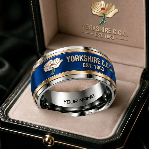 Yorkshire One Day Cup Team Personalized Ring Gift