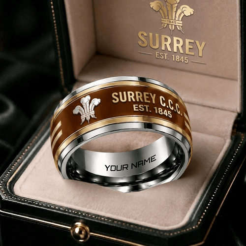 Surrey One Day Cup Team Personalized Ring Gift