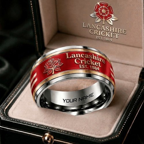 Lancashire One Day Cup Team Personalized Ring Gift
