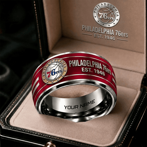 Philadelphia 76ers NBA Personalized Ring Gift