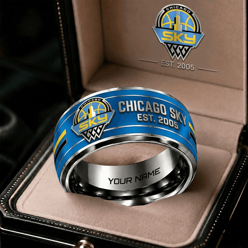 Chicago Sky WNBA Personalized Ring Gift
