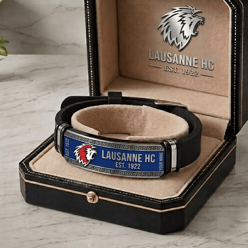 Lausanne HC National League Personalized Bracelet