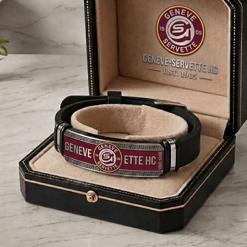 Genève Servette HC National League Personalized Bracelet