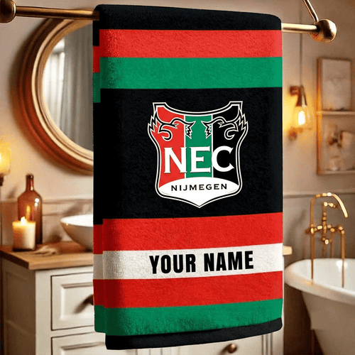 NEC Nijmegen Eredivisie Team Personalized Bath Towel Gift