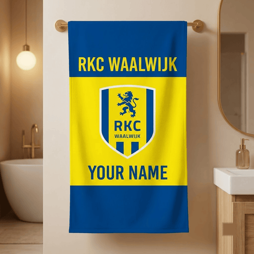 RKC Waalwijk Eredivisie Team Personalized Bath Towel Gift