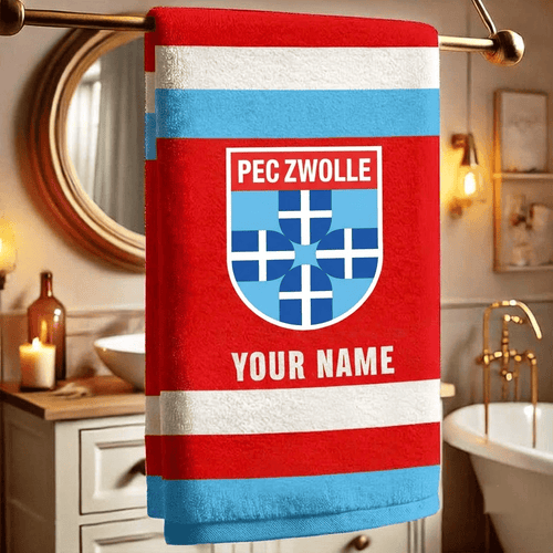 PEC Zwolle Eredivisie Team Personalized Bath Towel Gift