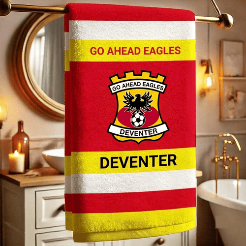 Go Ahead Eagles Eredivisie Team Personalized Bath Towel Gift
