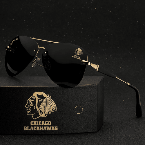 Chicago Blackhawks NHL Personalized Sunglasses
