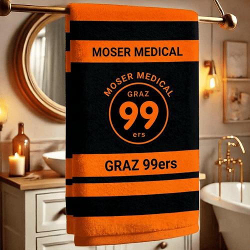 Moser Medical Graz99ers ICEHL Team Personalized Bath Towel Gift