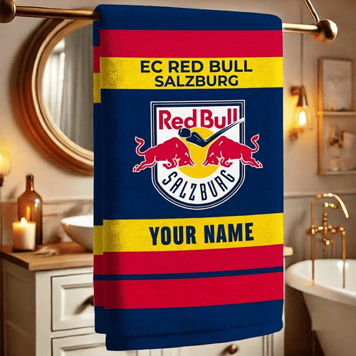 EC Red Bull Salzburg ICEHL Team Personalized Bath Towel Gift