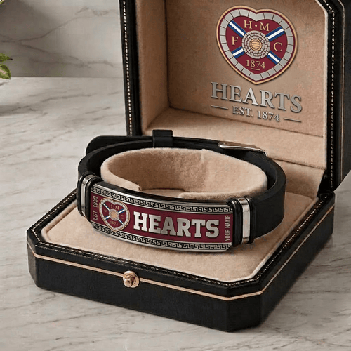 Heart of Midlothian Scottish Premiership Personalized Bracelet