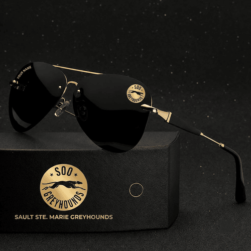 Sault Ste. Marie Greyhounds OHL Personalized Sunglasses