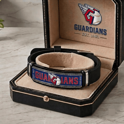 Cleveland Guardians MLB Personalized Bracelet