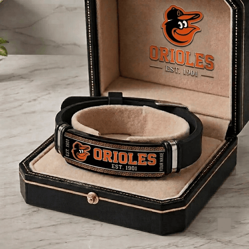 Baltimore Orioles MLB Personalized Bracelet