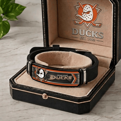 Anaheim Ducks NHL Personalized Bracelet