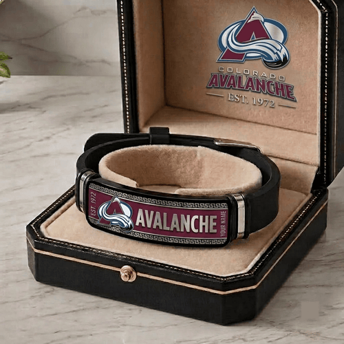 Colorado Avalanche NHL Personalized Bracelet