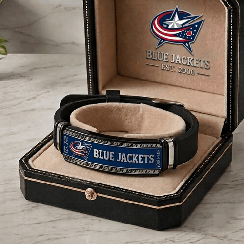 Columbus Blue Jackets NHL Personalized Bracelet