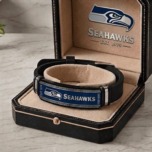Seattle Seahawks NFL Personalized Bracelet