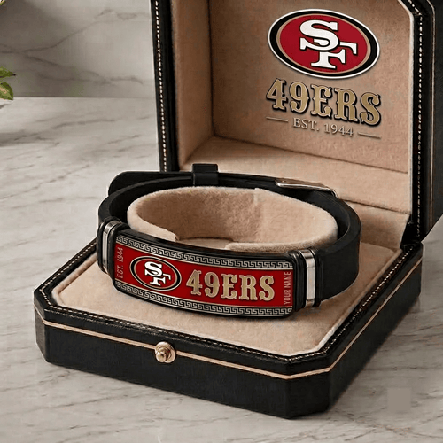 San Francisco 49ers NFL Personalized Bracelet