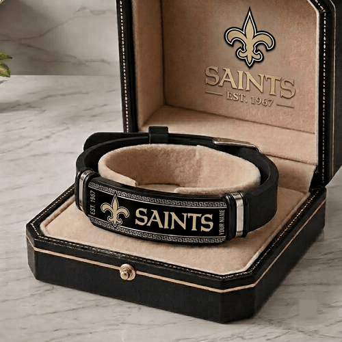 New Orleans Saints NFL Personalized Bracelet