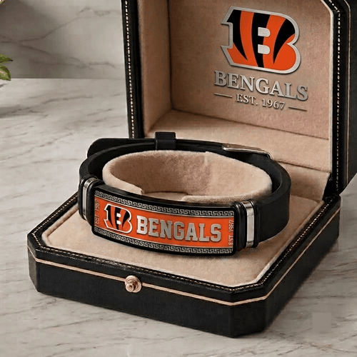 Cincinnati Bengals NFL Personalized Bracelet