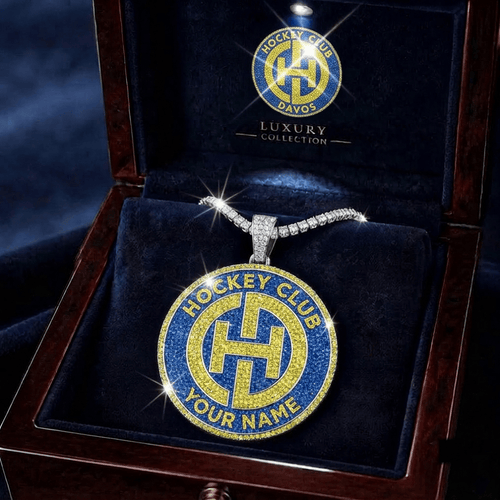 HC Davos NL New Cityline Circle Necklace Custom Any Name Gifts