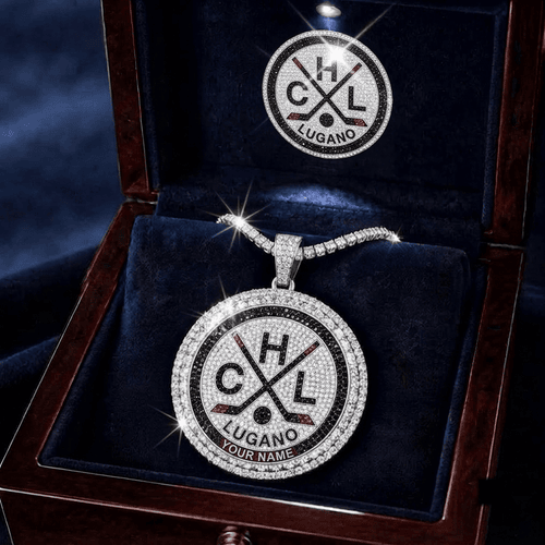 HC Lugano NL New Cityline Circle Necklace Custom Any Name Gifts