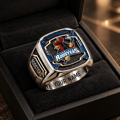 Iserlohn Roosters DEL Custom Fan Ring Print Style 3