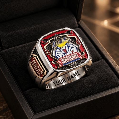 Pinguins Bremerhaven DEL Custom Fan Ring Print Style 3