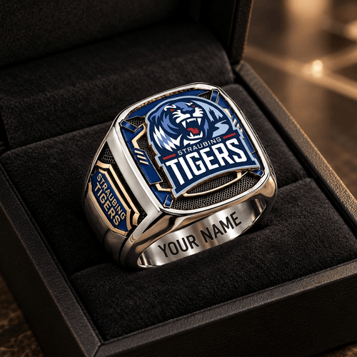 Straubing Tigers DEL Custom Fan Ring Print Style 3