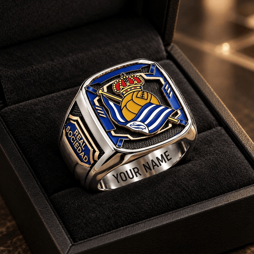 Real Sociedad La Liga Custom Fan Ring Print Style 3