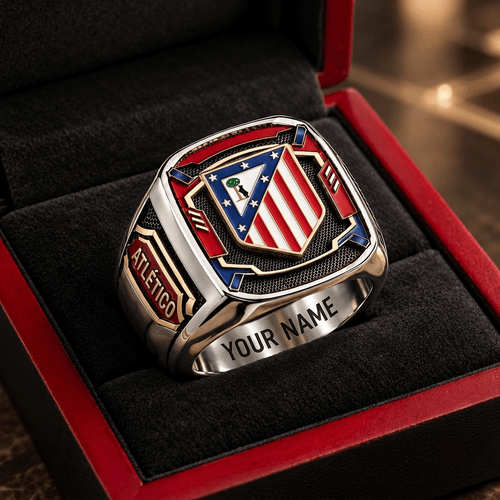 Atlético Madrid La Liga Custom Fan Ring Print Style 3