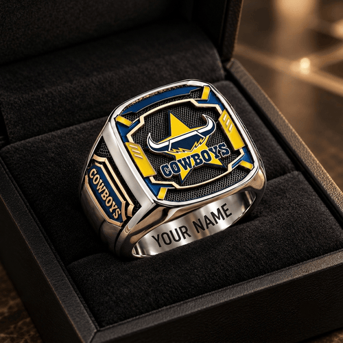 North Queensland Cowboys NRL Custom Fan Ring Print Style 3
