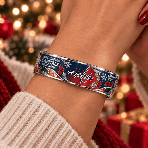 Washington Capitals NHL Christmas Bracelet Custom Any Name Gifts For Fan