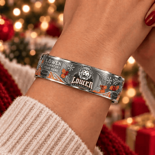 Löwen Frankfurt DEL Christmas Bracelet Custom Any Name Gifts For Fan