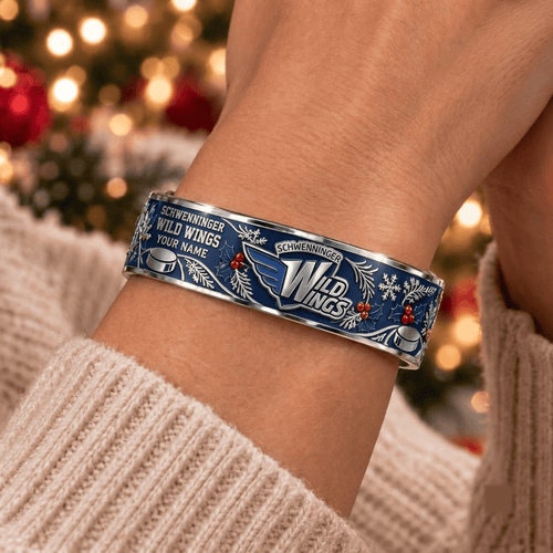 Schwenninger Wild Wings DEL Christmas Bracelet Custom Any Name Gifts For Fan