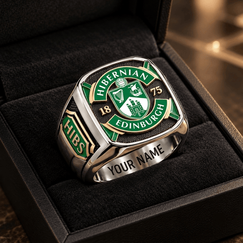 Hibernian Scottish Premiership Custom Fan Ring Print Style 3