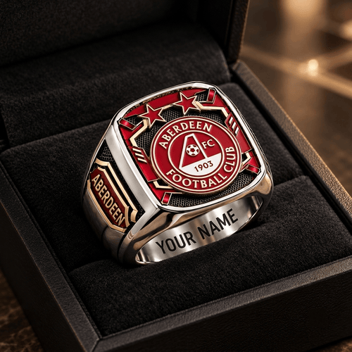 Aberdeen Scottish Premiership Custom Fan Ring Print Style 3