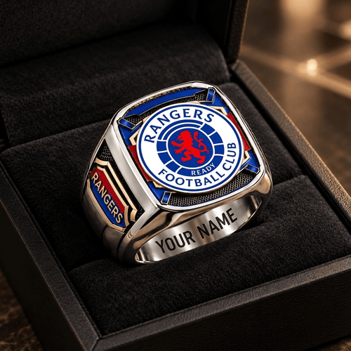 Rangers Scottish Premiership Custom Fan Ring Print Style 3