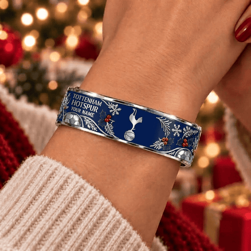 Tottenham Hotspur EPL Christmas Bracelet Custom Any Name Gifts For Fan