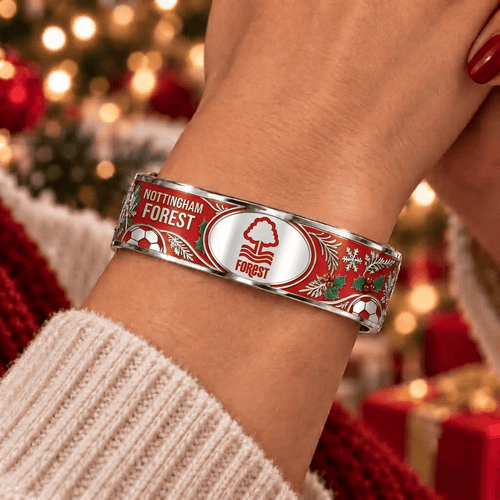 Nottingham Forest EPL Christmas Bracelet Custom Any Name Gifts For Fan