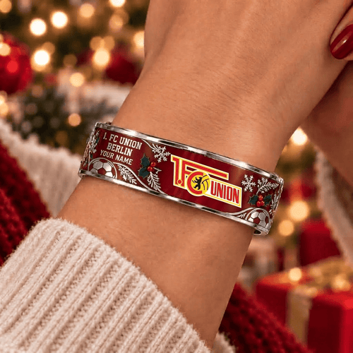 1. FC Union Berlin Bundesliga Christmas Bracelet Custom Any Name Gifts For Fan